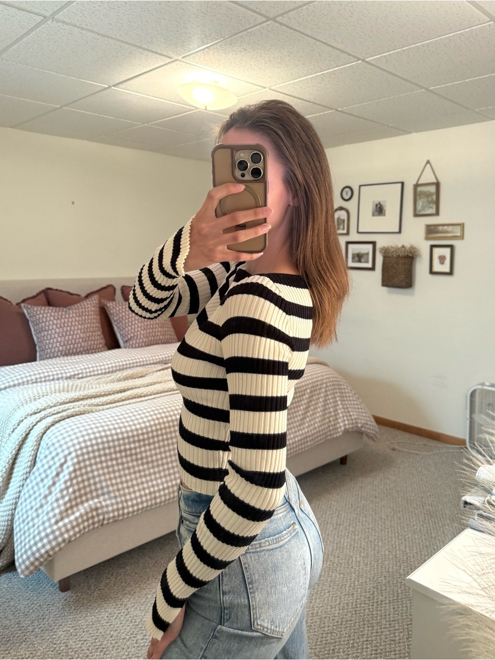 H&M Rib-Knit Long Sleeve Top - Picture 4 of 5